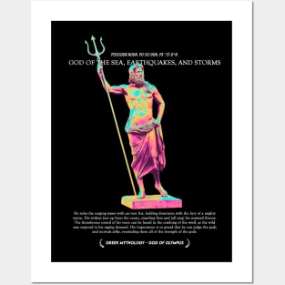 Poseidon, God of Sea, Earthquakes, and Storms - Greek Myth #003 Posters and Art